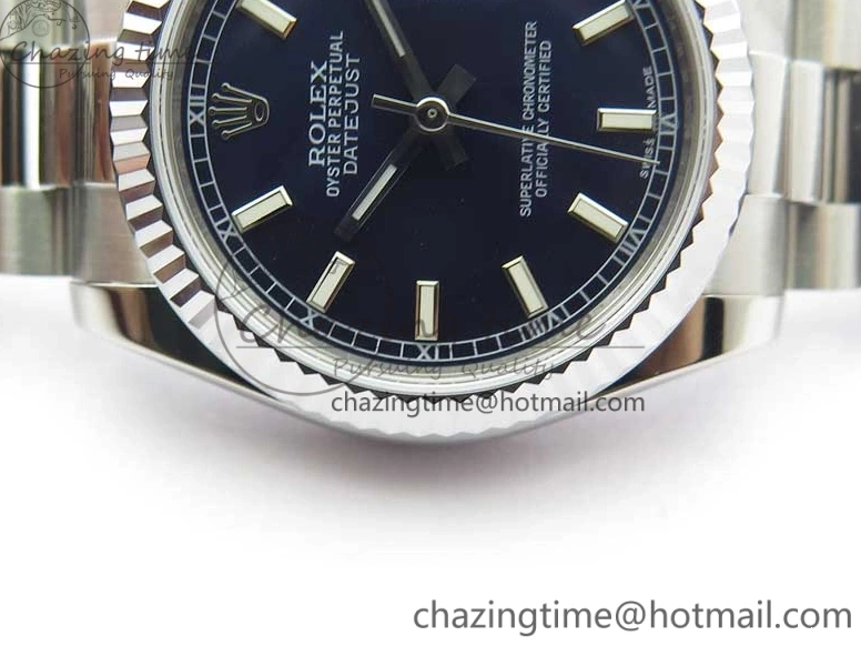 Datejust President 178274 Best SS on Dial SEIKO Bracelet SS Stick NH05A Markers Edition 31mm GSF Blue 0301